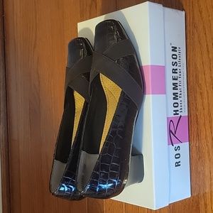 Ross Rommerson Brown Patent Leather Low Pump, Size 7.5M